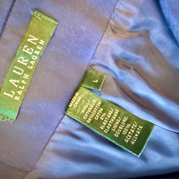 Lauren Ralph Lauren Structured Nautical Preppy Blazer Size Large EUC - Picture 4 of 5